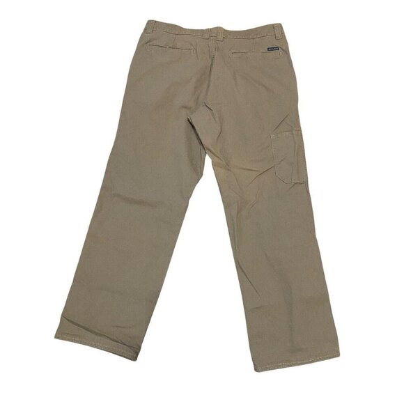 Columbia Canvas Men's Pants Size 36x30 (measured 36x29) Work Casual Brown Tan - Picture 5 of 5